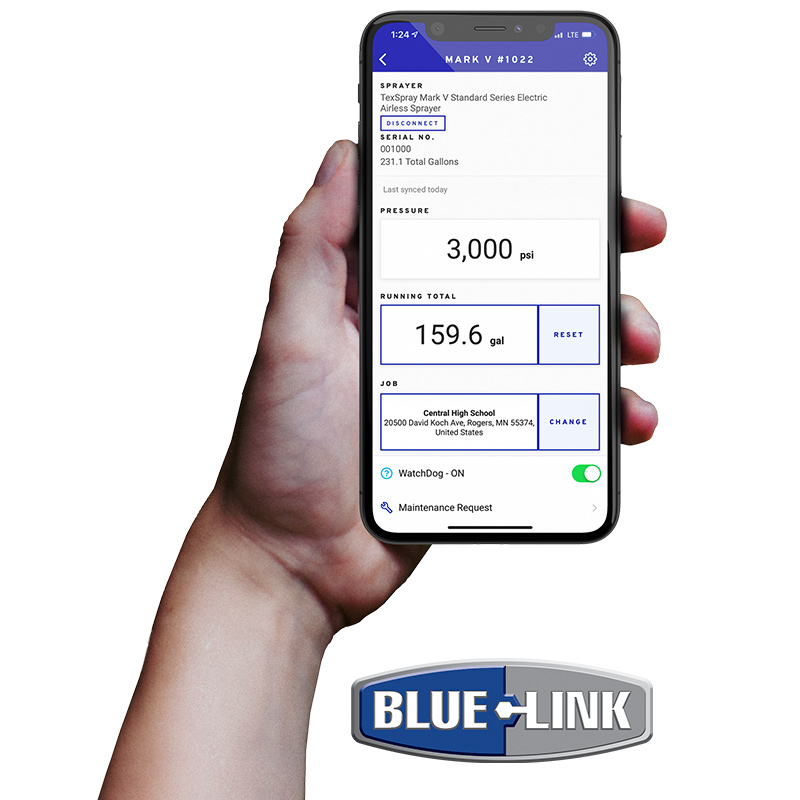 Smartphone mit Blue Link App